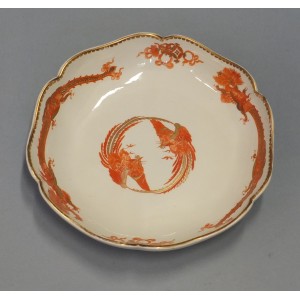 Compotier en porcelaine tendre de Chantilly