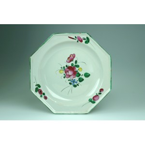 Assiette octogonale 