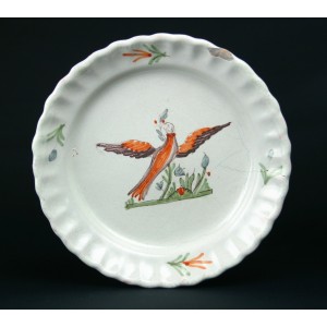 Assiette en faïence d'Auvillar