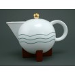 Cafetière "The Little Dripper", porcelaine, designer Michael Graves. Swid-Powell, New-York, 1987.