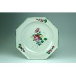 Assiette plate octogonale